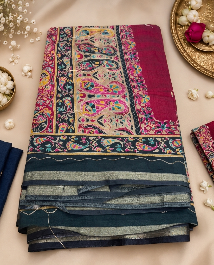 SAREES MALCHANDERI LINE  GREEN 414899