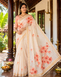 KERALA COTTON TISSUE SAREE- SAREE418267