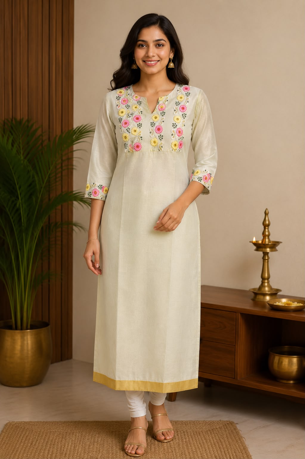 KERALA KASAVU TISSUE LONG TOP - LTOP1008074