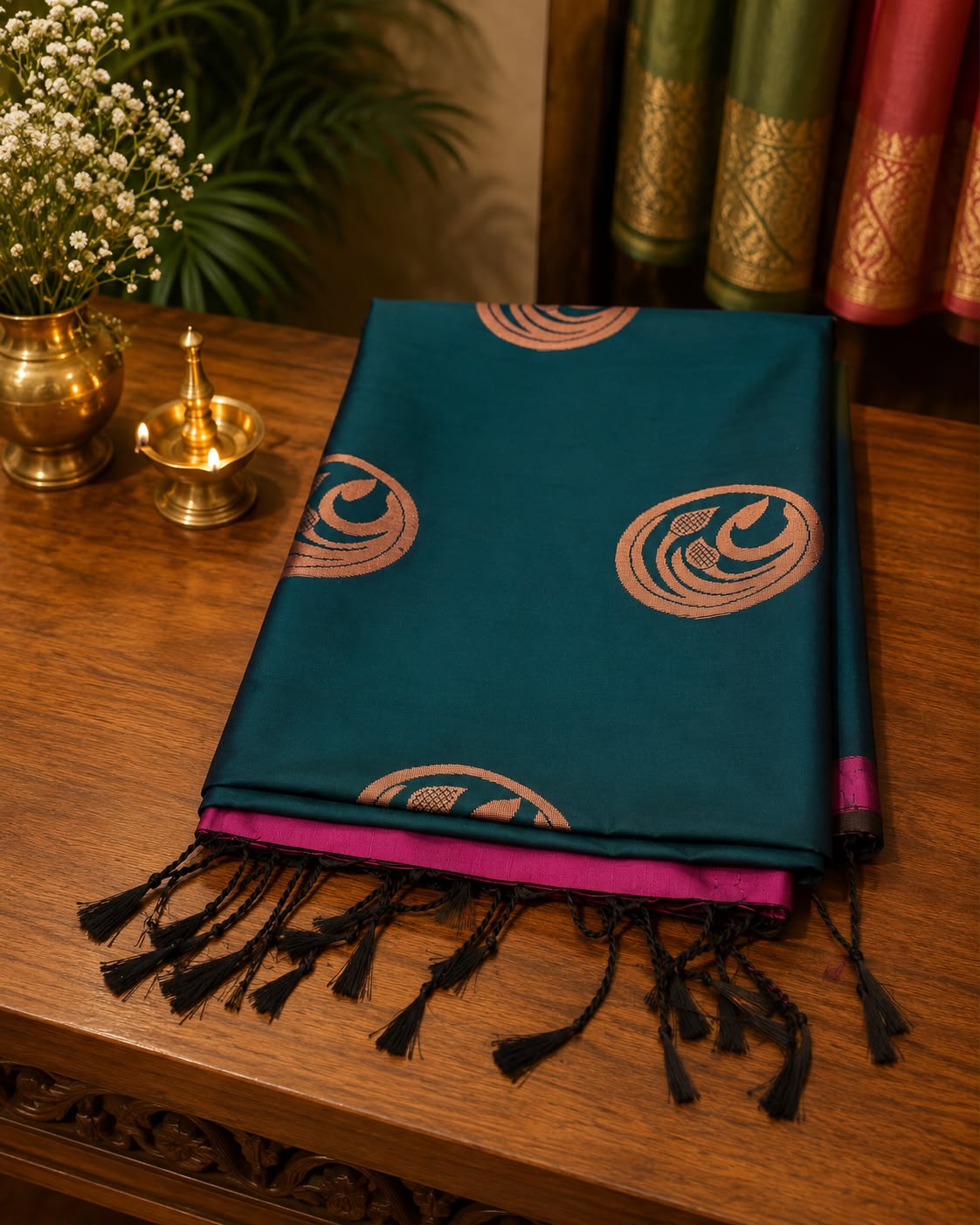 SOFT SEMI SILK SAREE - SSOFTSILK006